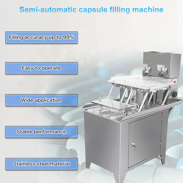Powder Granule Pellet Capsule Filling Machine Semi-Automatic Capsule Filling Machine Machine Capsule Fill