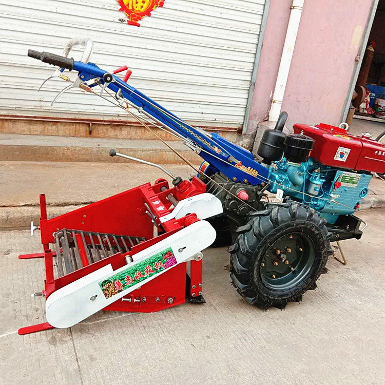 Mini potato harvester with walking tractor Agricultural machinery potato harvester