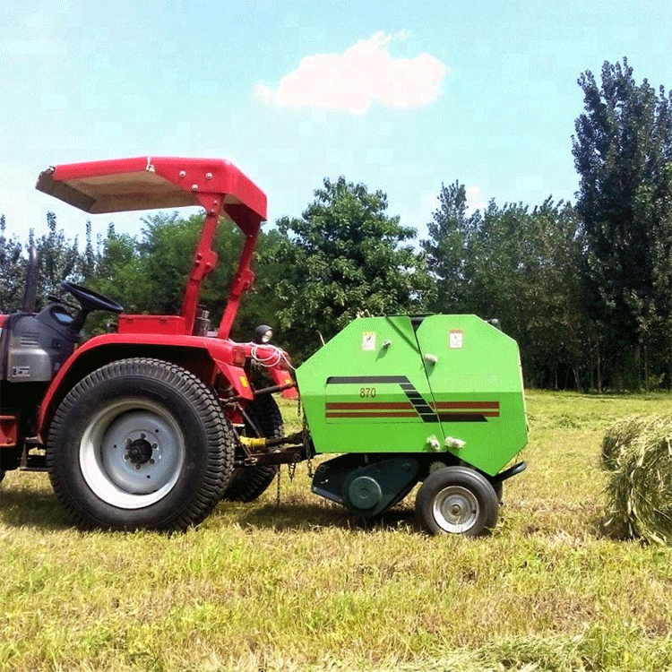 New Vertical Hydraulic Square Mini Round Hay Forage Baler
