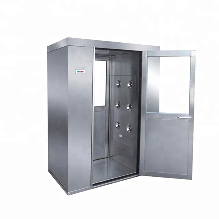 Modular clean room air shower personal air shower room Double Doors Interlock Air Shower for Clean Room