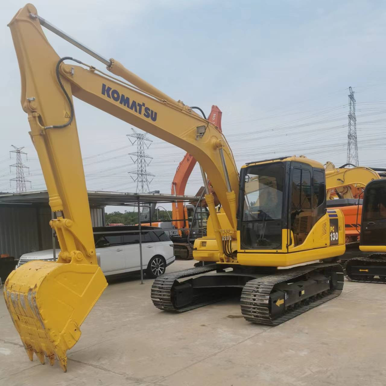 Komatsu-130 Good condition original Japanese heavy equipment used excavator crawler machine excavator used excavator