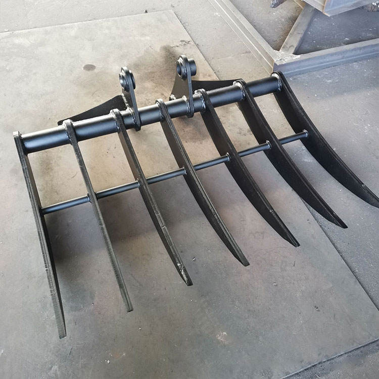 Agricultural Mini Excavator Attachment Rake For Sell With Small Excavator