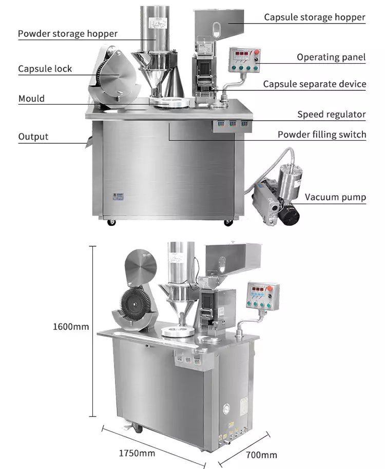 New Type Semi-Automatic Capsule Filling Equipment Machine Capsule Filler