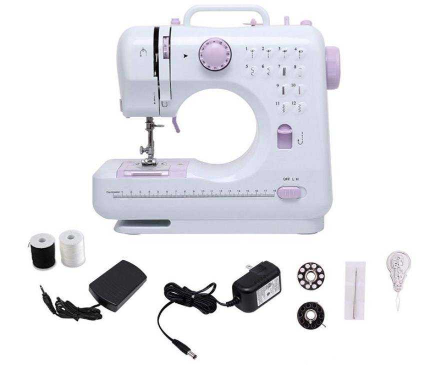 Multifunction easy to use 12 type stitch lockstitch sewing machine