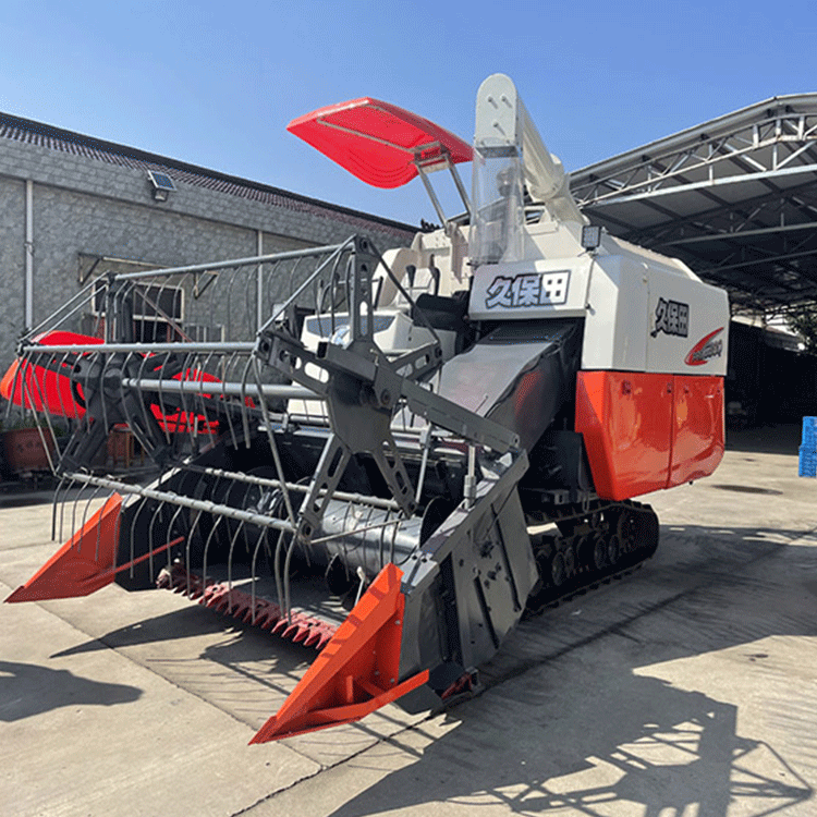 Diesel engine kubota rice harvesting machine combine harvester