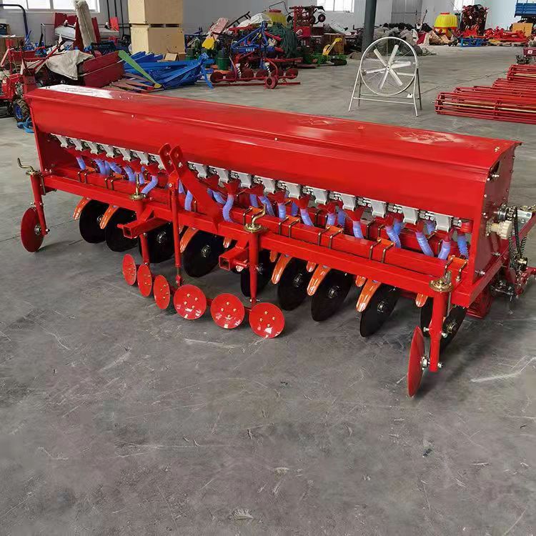 Wheat sowing and fertilizing machine