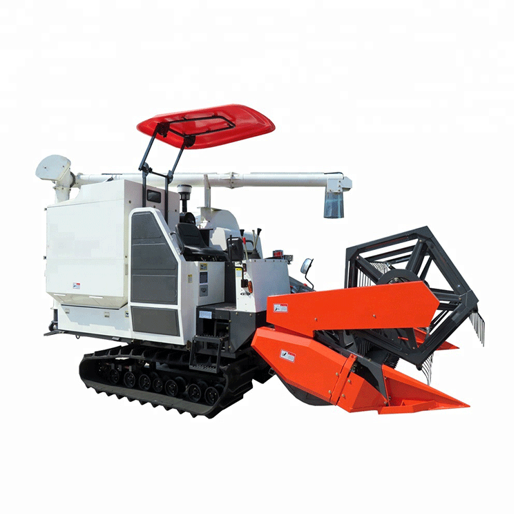 Diesel engine kubota rice harvesting machine combine harvester
